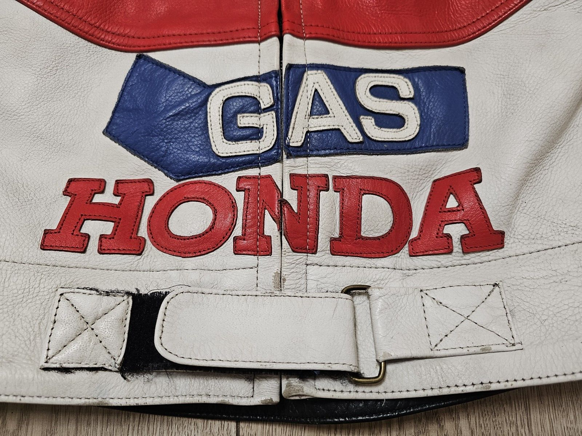 GAS HONDA ジャケット レーシング ライダース S HONDA RACING LEATHER JACKET HONDA REPSOL TEAM VINTAGE JACKET 90s