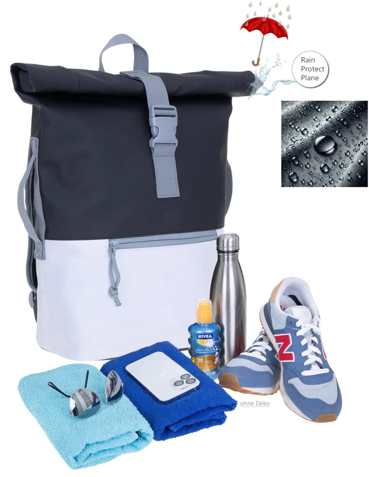 Rucksack Reflektierend Freizeitrucksack Fahrradrucksack Time Bag Elephant 12832 - Bild 4 von 4