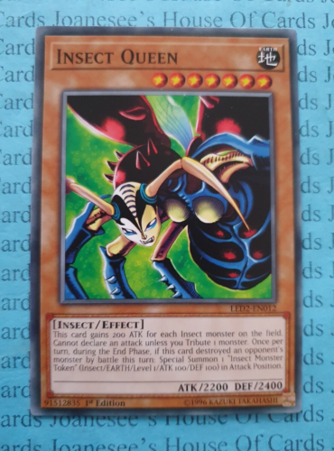 Insect Queen LED2-EN012 Yu-Gi-Oh Card 1st Edition New - Picture 1 of 4