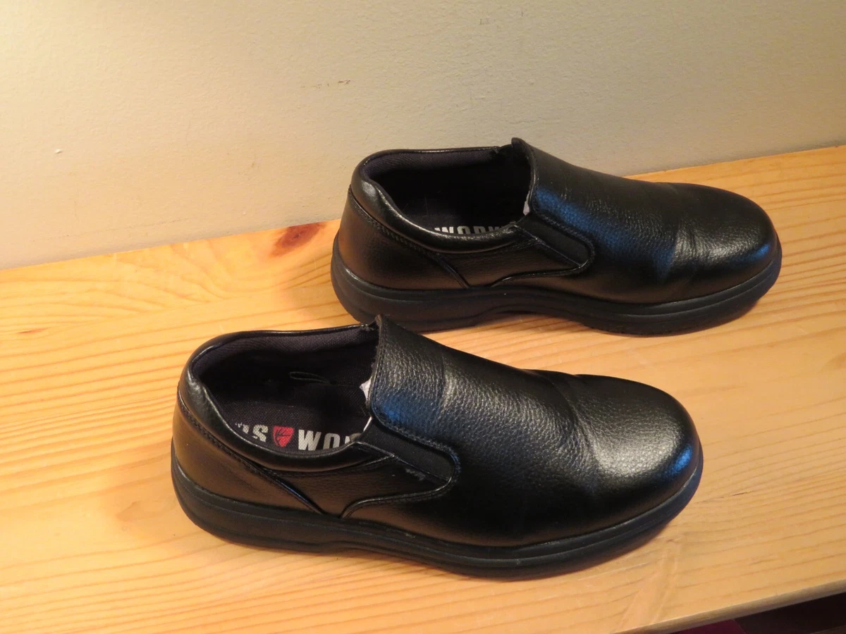 Deer Stags Men s Work Shoe s 9m Manager Black Non slip Oil Resistant IN BOX