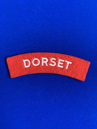Dorset Regiment British Army WW2  pattern Cloth Shoulder Title