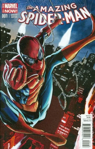 Amazing Spider-Man 1D Mhan Threshold Variant VF 2014 Stock Image