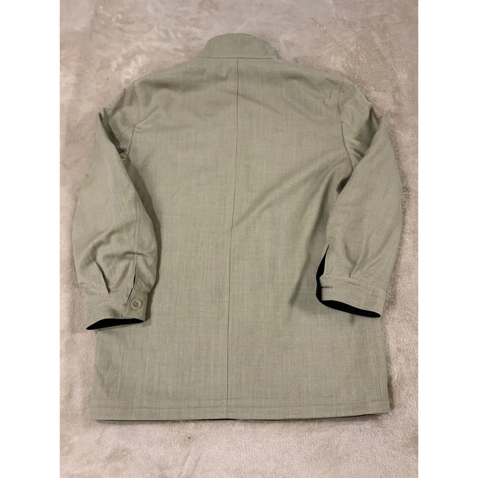 Chaqueta Abrigo Reversible Ermenegildo Zegna Para Hombre Talla S/48 Tostado/Negro Lana/Poliéster Foto 4 de 4