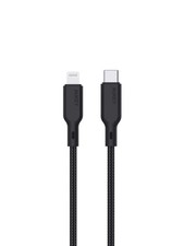 Aukey Circlet CL 1m Aramid Fiber Core USB-C TO Lightning Black (CB-KCL1)