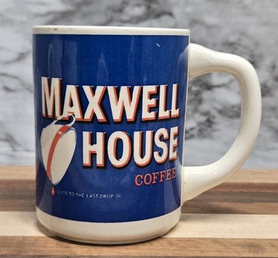 Vtg Maxwell House Coffee Mug Made In USA 8oz Ceramic Nostalgia Advertising 