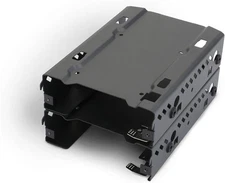 Phanteks - Stackable 3.5" HDD Bracket Duo Pack Cases PH-HDDKT_03,Black Black 