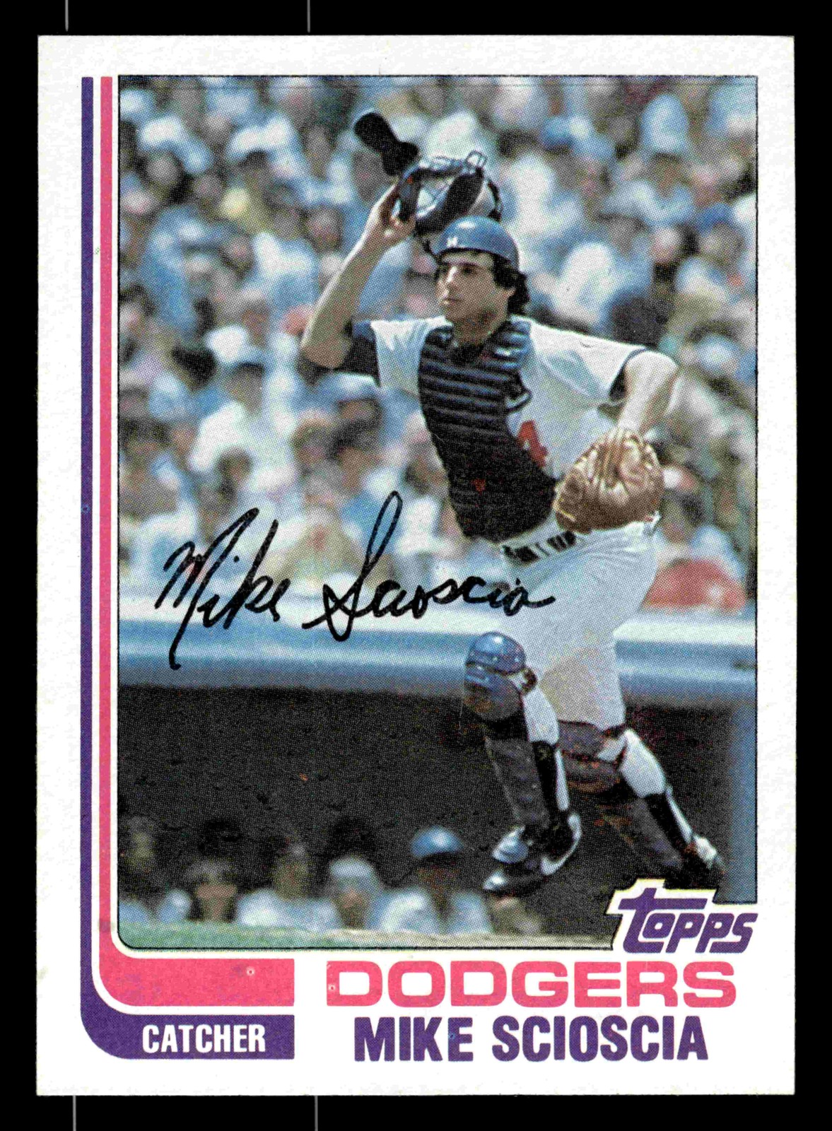 1982 Topps Mike Scioscia #642 - Los Angeles Dodgers - NM+