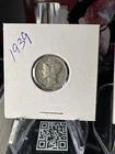 Silver Mercury Dimes lot of 4 1939  , 1942 , 1942D , 1944