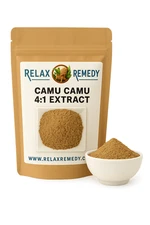 Camu Camu 4:1 Extract Powder 100% Pure, Non-GMO Myrciaria Dubia, Vitamin C Rich