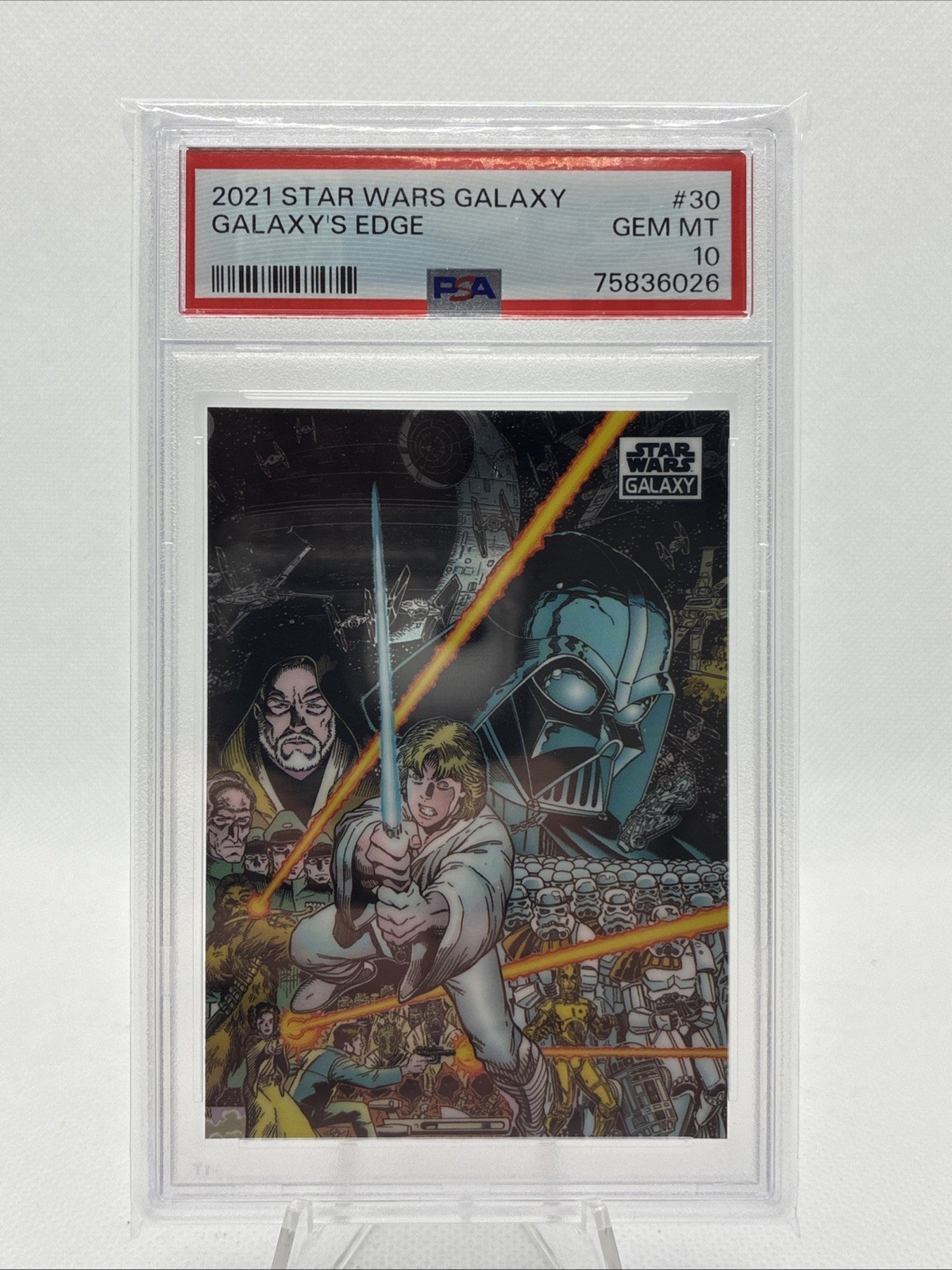 2021 Topps Chrome Star Wars Galaxy #30 Galaxy's Edge PSA 10