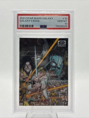 2021 Topps Chrome Star Wars Galaxy #30 Galaxy's Edge PSA 10