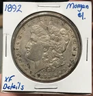 1892 $1 Silver Morgan Dollar XF Details