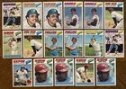 (17) 1977 TOPPS BASEBALL HOF/STAR CARDS NOLAN RYAN, ROSE, BENCH, YAZ READ DESC
