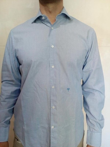 Men JOOP! Shirt Navy Cotton 38 / M / 46