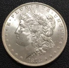 1878 8TF Morgan Silver Dollar, Choice BU. High MS Coin! H43