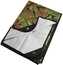 Insulated Tarp, Reusable Heavy Duty Thermal Survival Blanket – 60x82in, Refle...