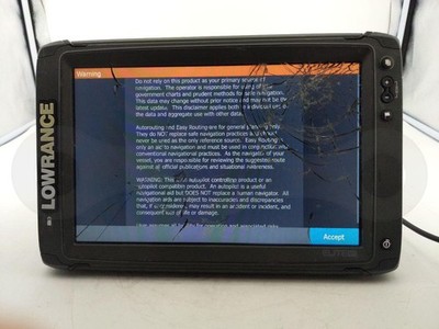 LOWRANCE ELITE 12 TI FISHFINDER BOAT RADAR CHARTPLOTTER DISPLAY HEAD UNIT SCREEN