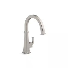 KOHLER Riff Swing Spout Bar Faucet in Vibrant Stainless K-23833-VS