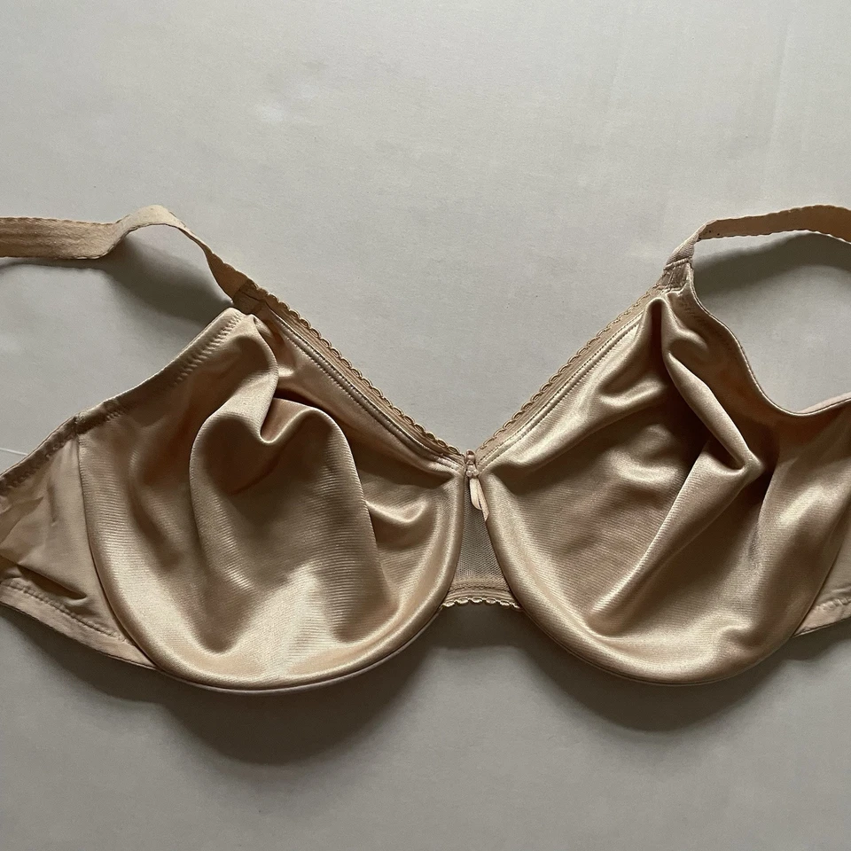 Sutiã Wacoal 40DD cetim nude sem forro - Imagem 2 de 4