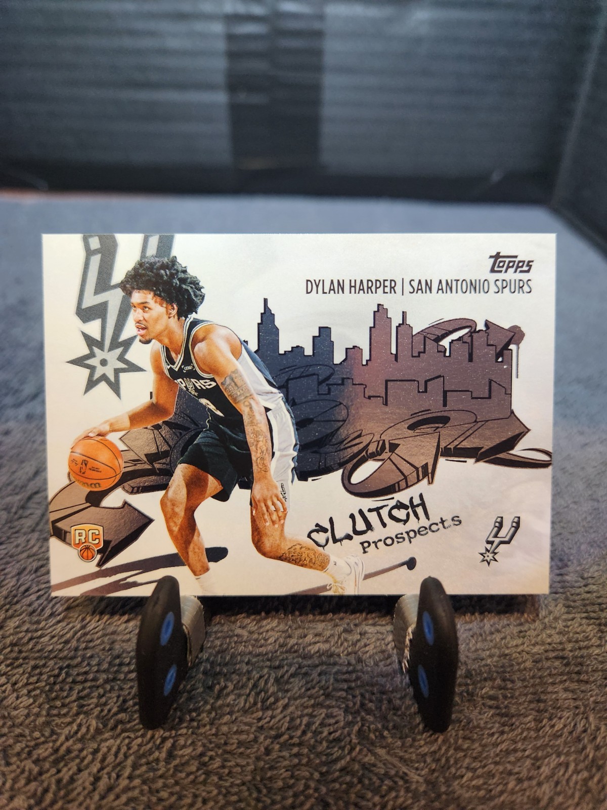 2025-26 Topps Basketball DYLAN HARPER Clutch City Prosprects #CC-2 Spurs RC
