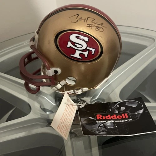 Jerry Rice San Francisco 49ers Signed Mini Football Helmet Original