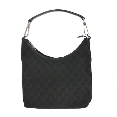 Best06 Gucci Black Canvas GG Hand bag 000 0602 000926 BQ01223
