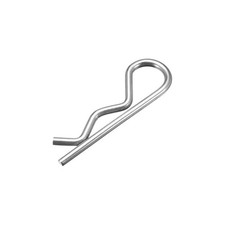 Federsplint, Federclip, Stecknadeln, Kohlenstoffstahl, 2,5 mm, 45 mm, Silber,...