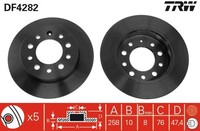 2X Bremsscheibe Trw DF4282 FüR Hyundai Gk Rd Tiburon 2 1 16V Cvvt Gls