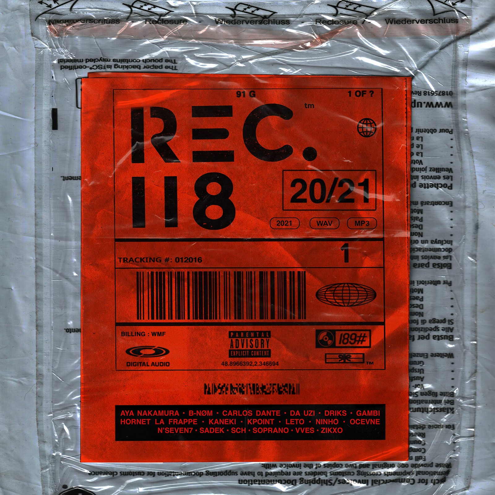 Rec 118 20/21 (винил) (ИМПОРТ ИЗ Великобритании)