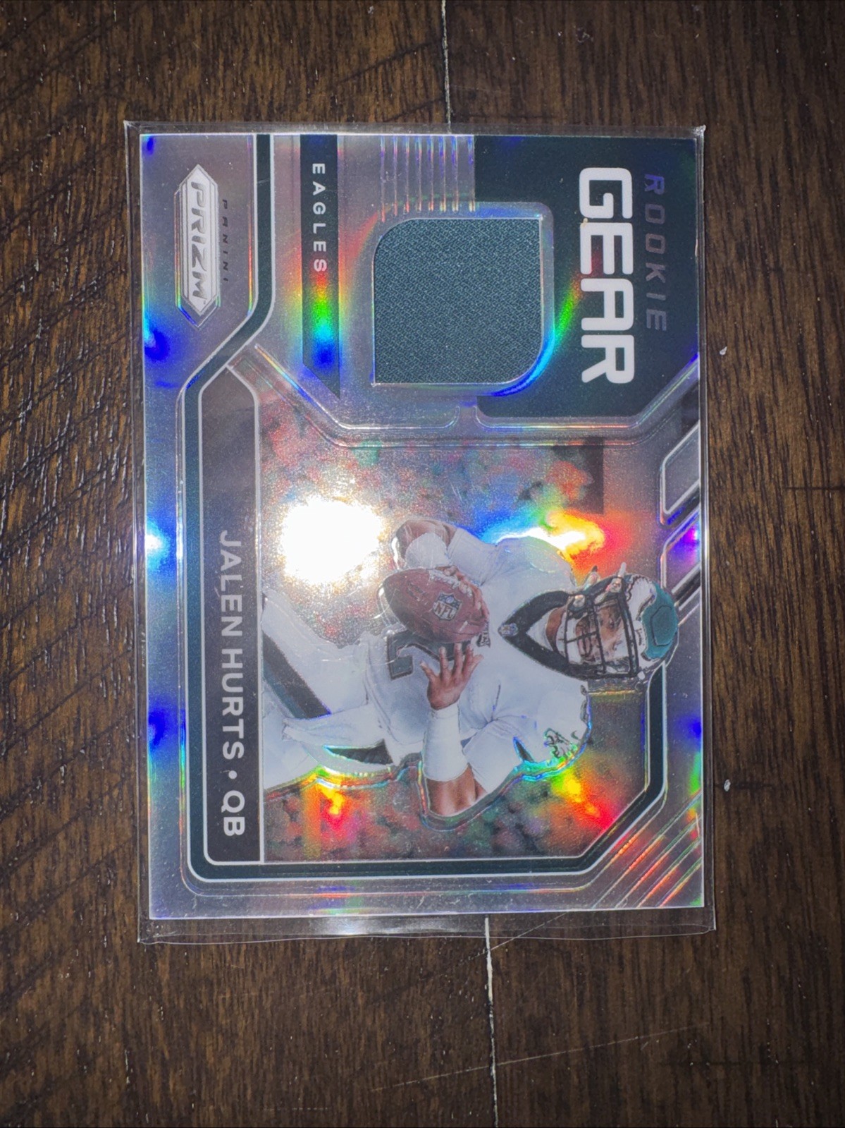 2020 PANINI PRIZM JALEN HURTS ROOKIE GEAR JERSEY PATCH SILVER #12 RC EAGLES