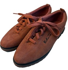 Vintage LA Gear Womens Size 7 Rust Orange Suede Low Top Lug Sole Shoes 80s 90s