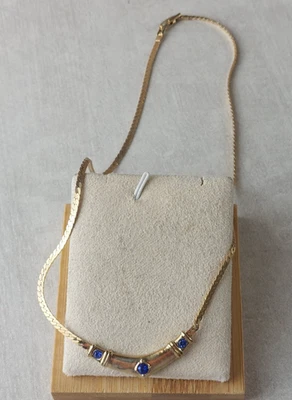 Ancien collier en métal doré, Pierre Cardin, vintage - Photo 1/4