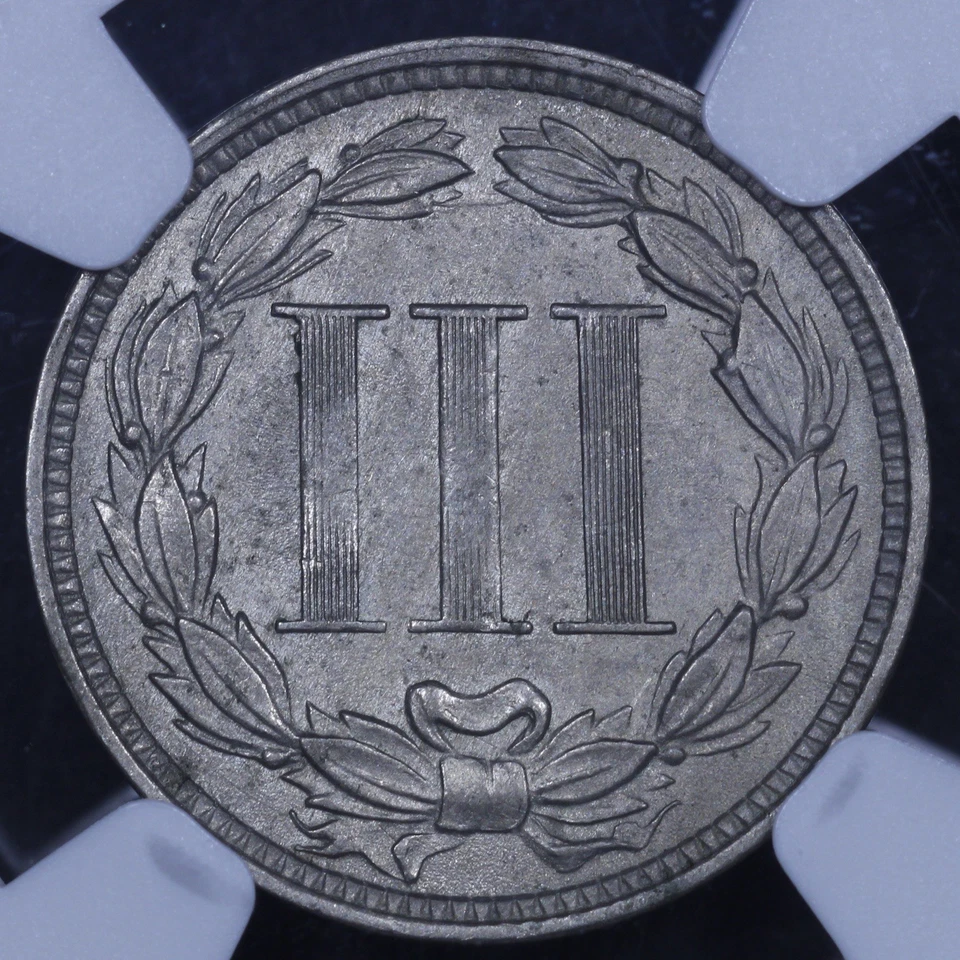 1869 Three Cent Nickel - 3CN NGC MS62 - Nice Coin! - Image 4 of 4