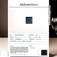 Altdeutschland Braunschweig Mi. 7a 2 Sgr blau Briefst&uuml;ck gepr. Borek-Zertifikat
