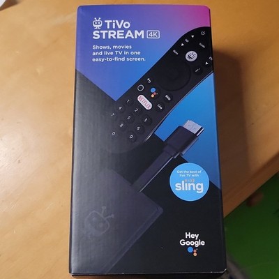 TiVo Stream 4K Media Streamer HDMI Voice Control 2160p Black