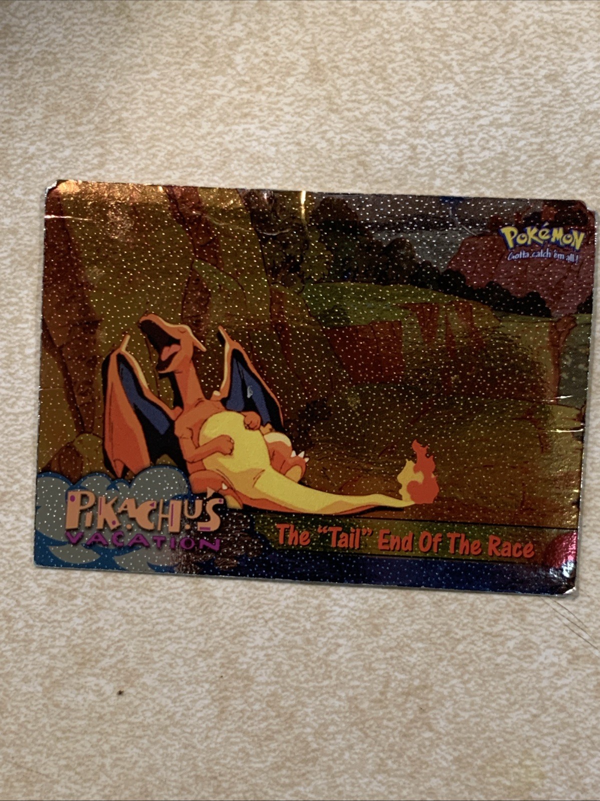 Pokemon TCG The Tail End Of The Race First Movie Topps 50 Foil Pokemon Card