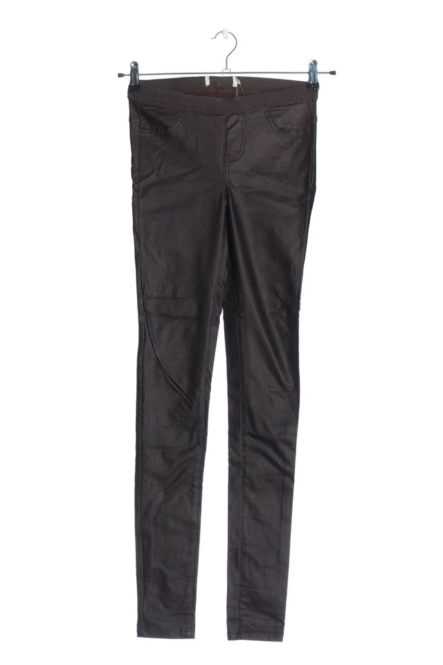 C&A Stretchhose Damen Hose Gr. DE 34 braun Casual-Look