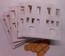 Downtown Deco HO Scale Background Boneyard Castings Flat Building Kit Warehouse