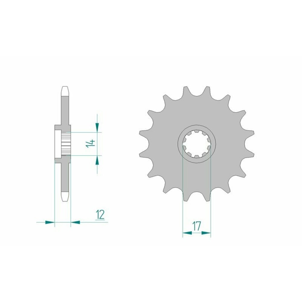 Standard Steel Pinion 58102-Step 420 For Motorcycle Parts Accessories
