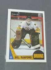 1987-88 O-Pee-Chee Hockey Bill Ranford Rookie Card #13 RC *MINT*  HOF GOALIE!. rookie card picture