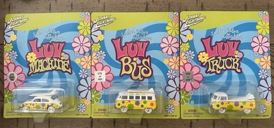 Johnny Lightning White Lightning VW Set Of 3 Luv Machine, Bus & Truck 079 Of 500