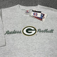 Green Bay Packers Shirt Men XL Gray Robert Brooks NFL Football Vintage 90s New
