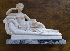 Vintage A. Santini Italy Paolina Bonaparte  Venus Victrix" Statue on Marble MCM