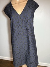 J Crew Navy Lace Sheath Dress Size 2