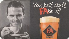 BEER MAT - CAINS BREWERY - YOU JUST CAN'T FAKE IT - (Cat No 048) - (1998)