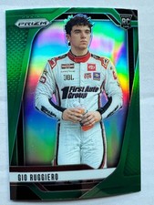 2025 Panini Prizm Racing #40 Gio Ruggiero RC  Green Prizm NASCAR