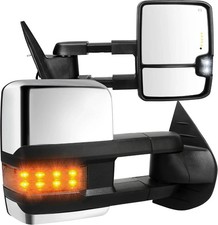 2007-13 Silverado Sierra New Body Towing Mirrors Compatible Replacement