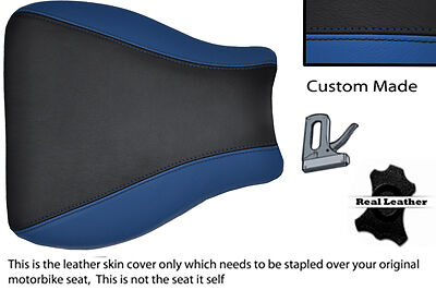 ROYAL BLUE & BLACK CUSTOM FITS SUZUKI GSXR 600 750 01-03 FRONT SEAT COVER - Picture 1 of 1