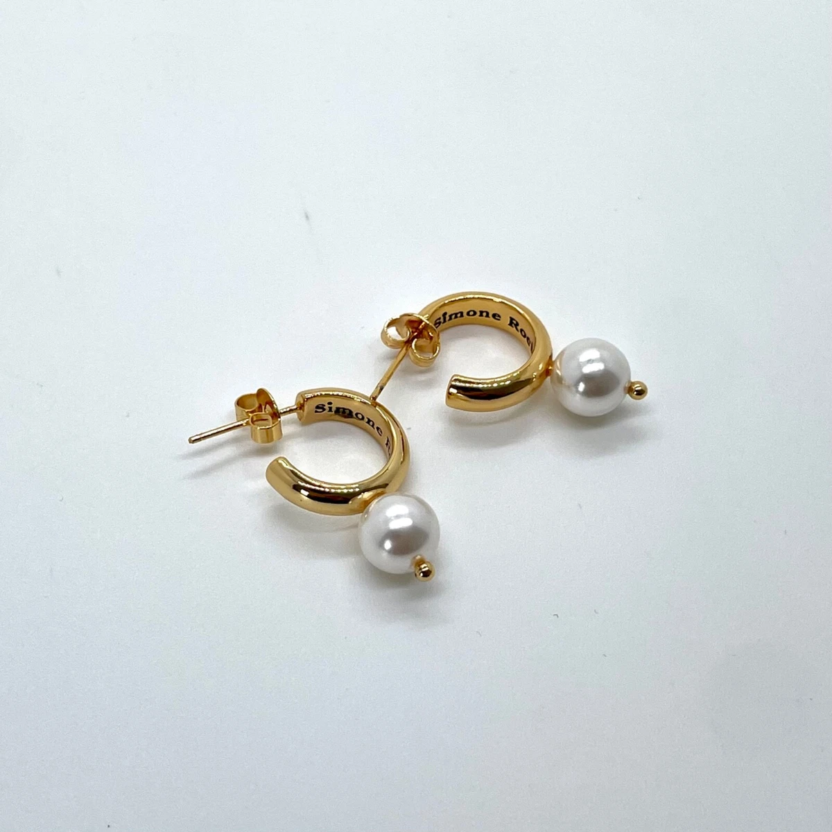 Simone Rocha Gold Plated Pearl Earrings