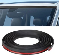 Rubber Seal Strip for Car Front Windshield, 1.7M/ 5.6Ft Cuttable Windshield Wind